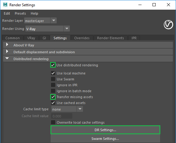 vray settings